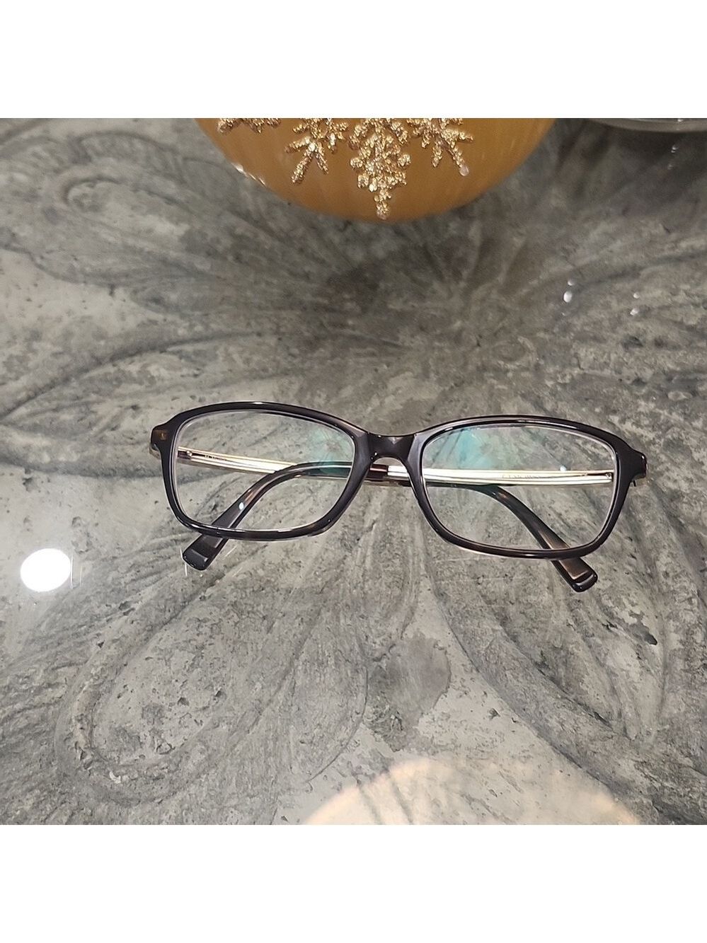 Morel women's cateye perscription eyeglasses frames tortoise and gold metal $399
